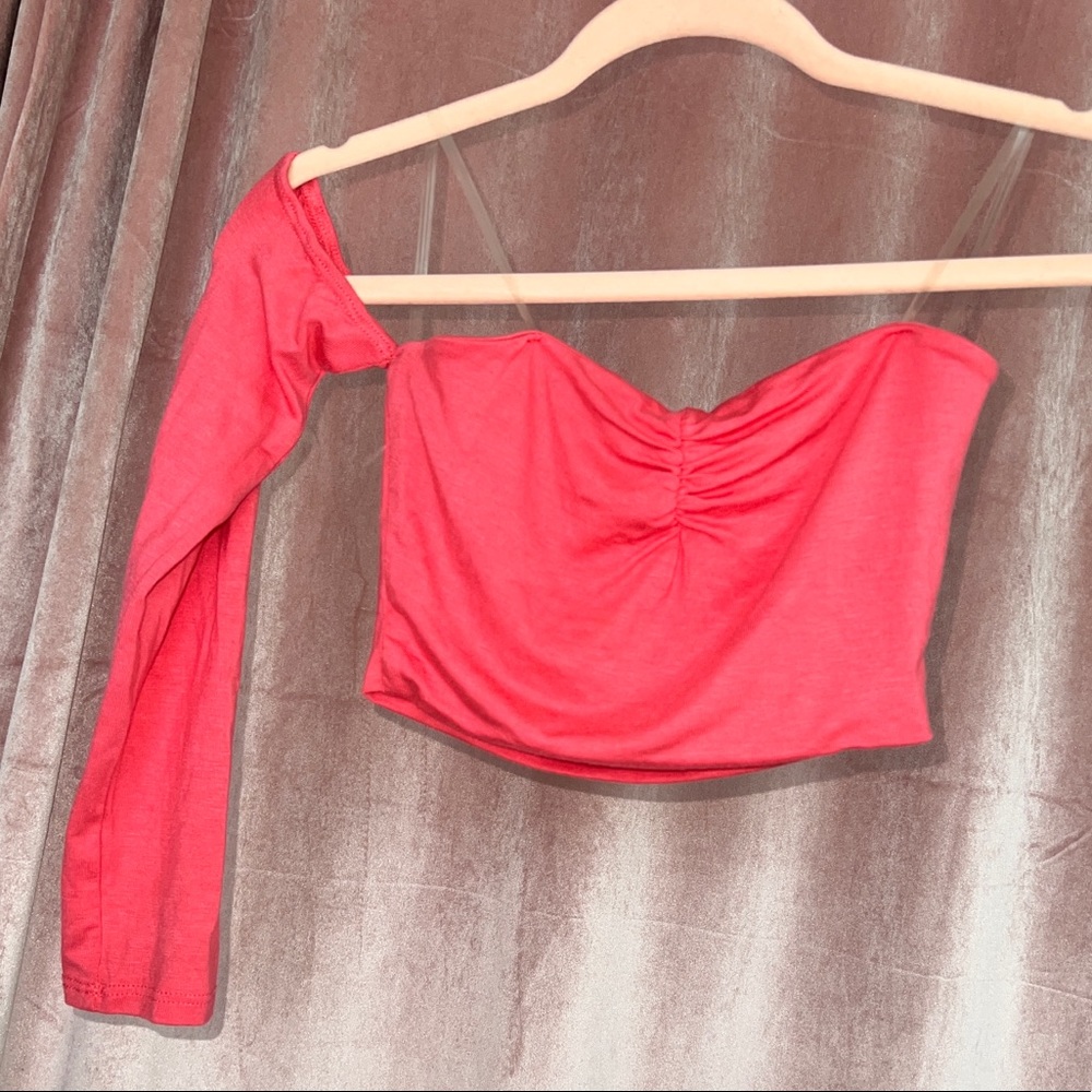 One Sleeve Crop Top